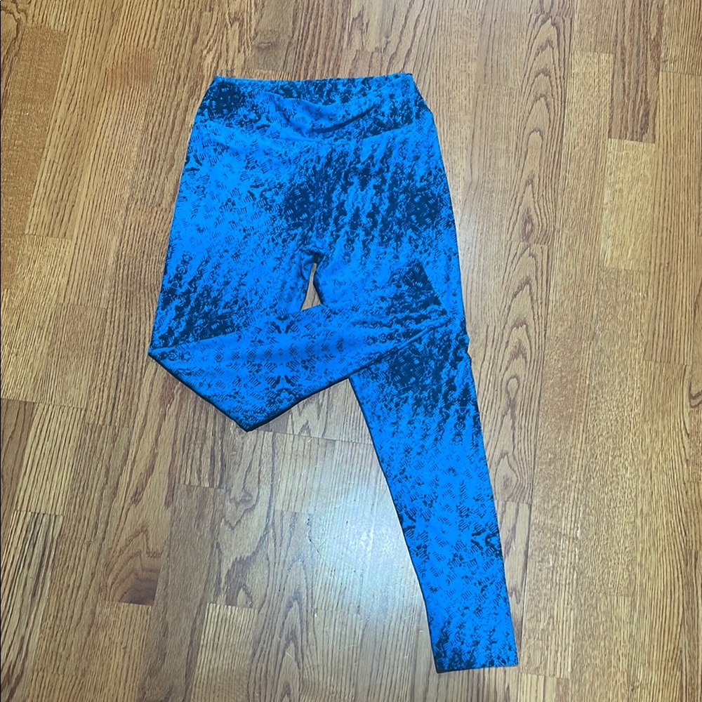 Blue Patterned Leggings